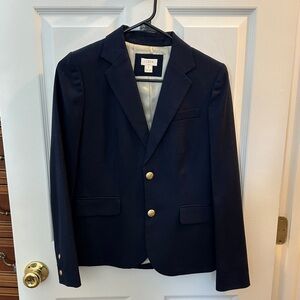 J. Crew Navy Blazer with Gold Buttons